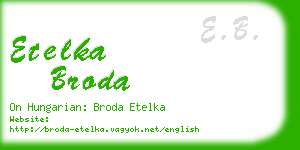 etelka broda business card